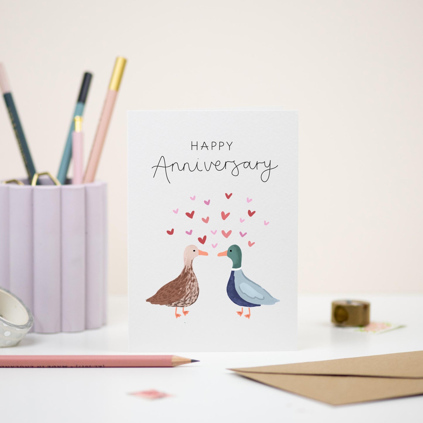 Happy Anniversary Duck Card