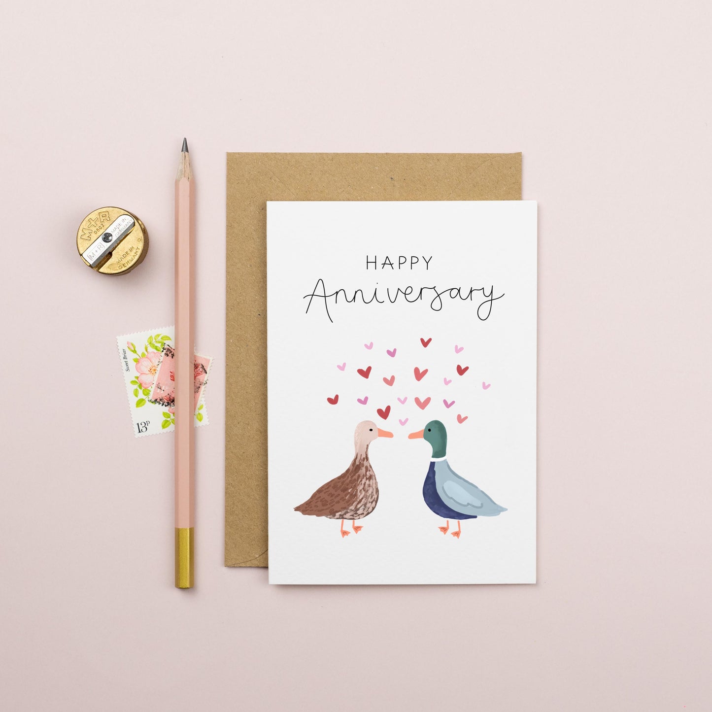 Happy Anniversary Duck Card