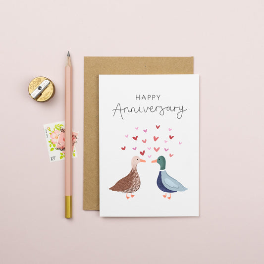 Happy Anniversary Duck Card