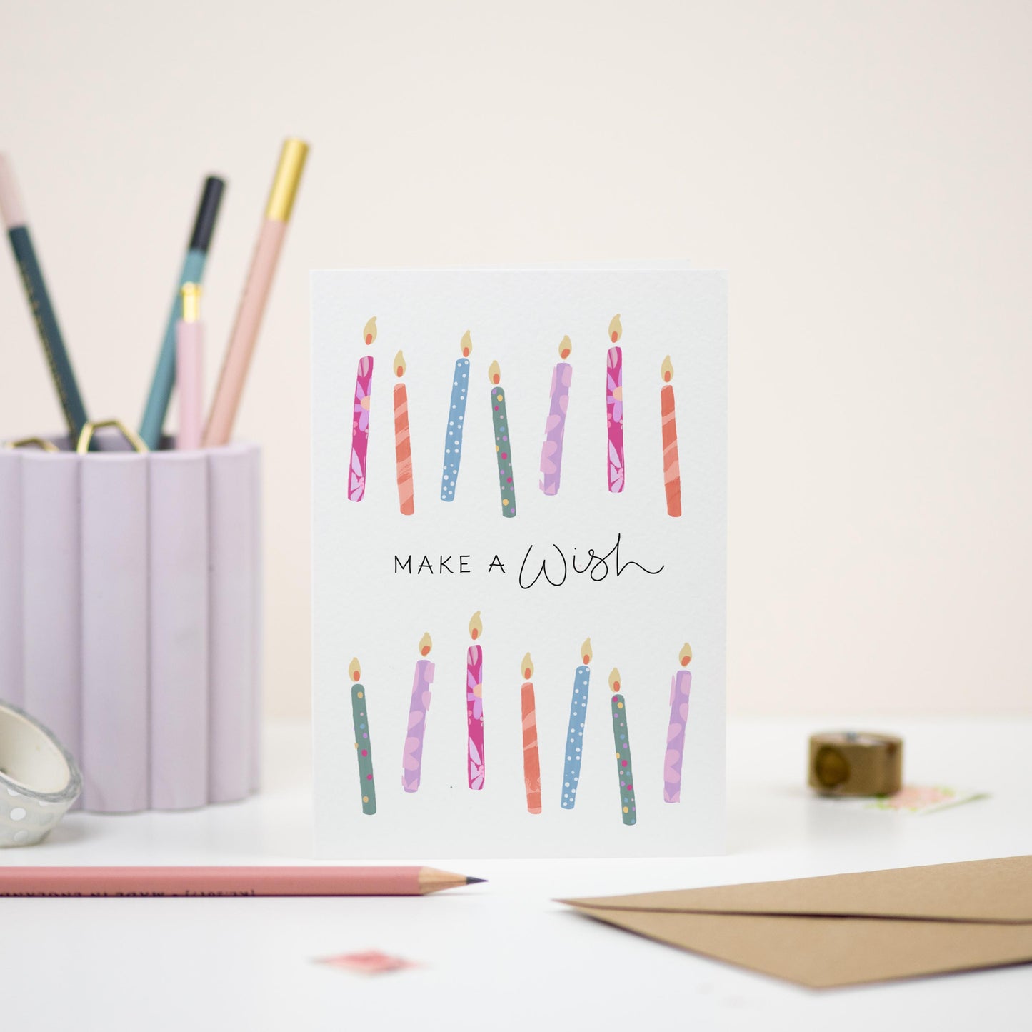 Make A Wish Candle Card