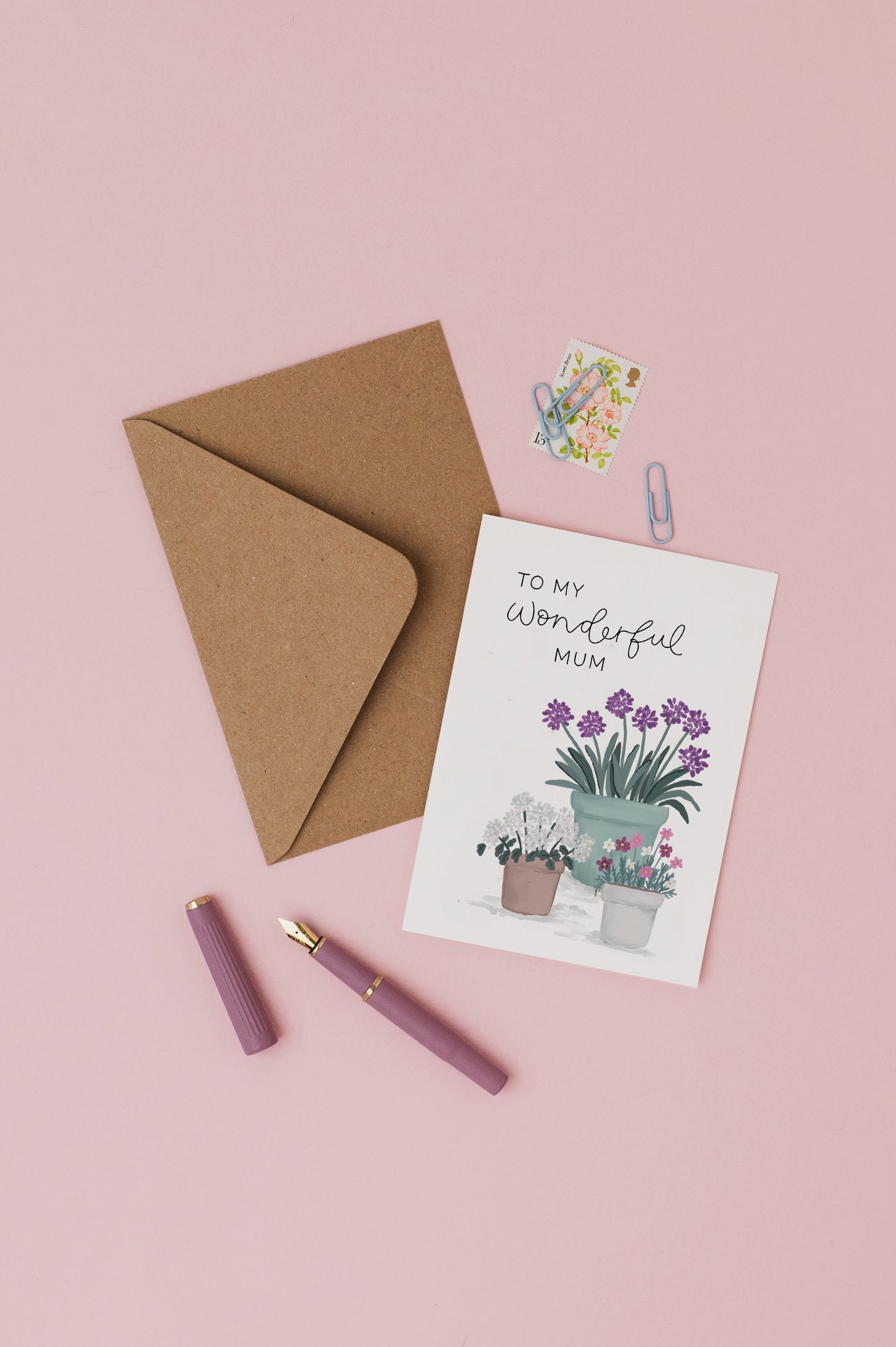 To My Wonderful Mum Card