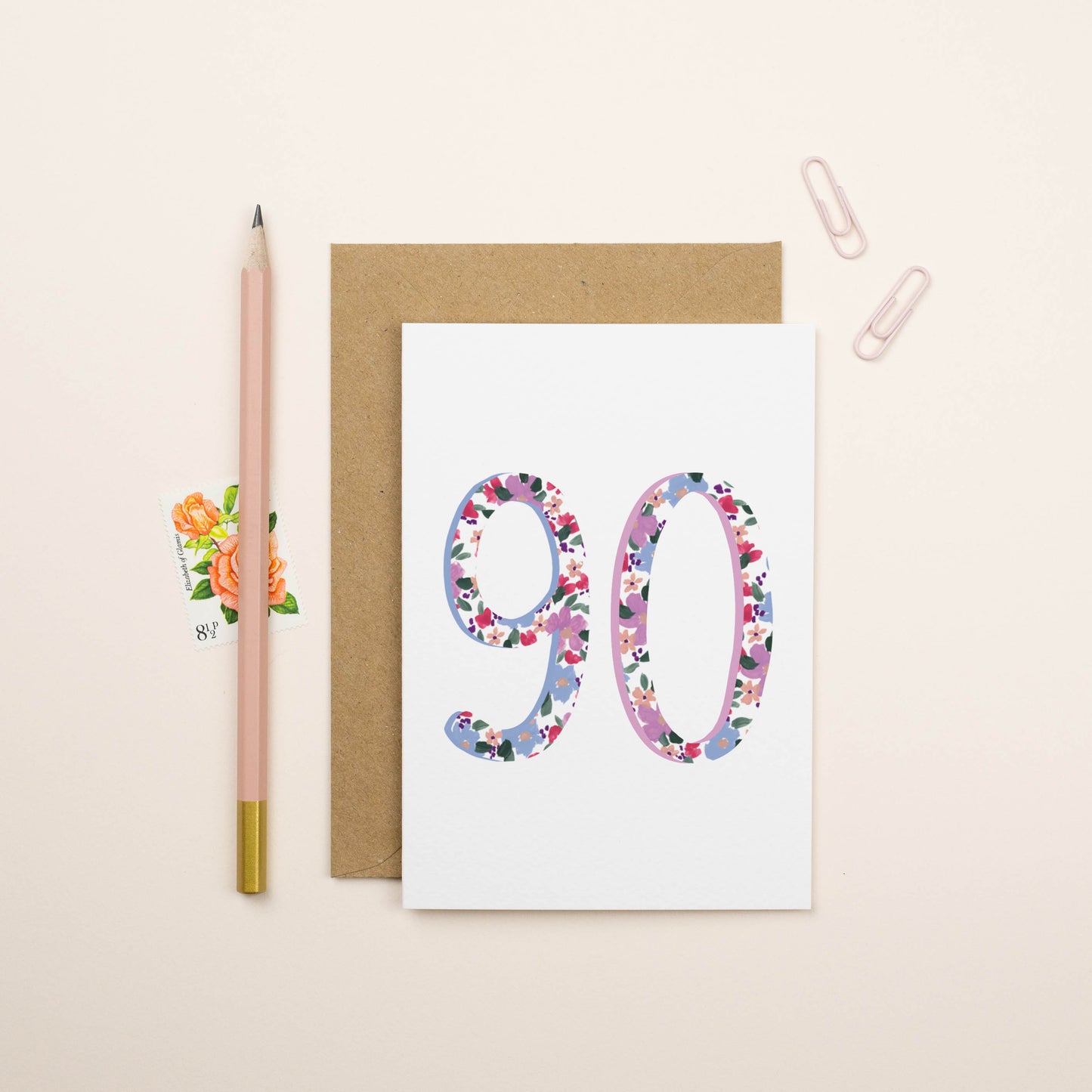 90th Birthday Card