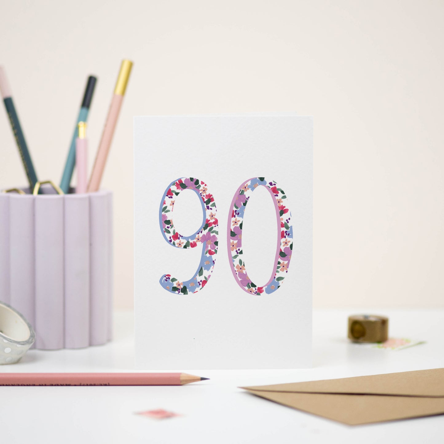 90th Birthday Card