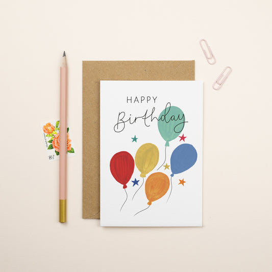 Birthday Balloons Card