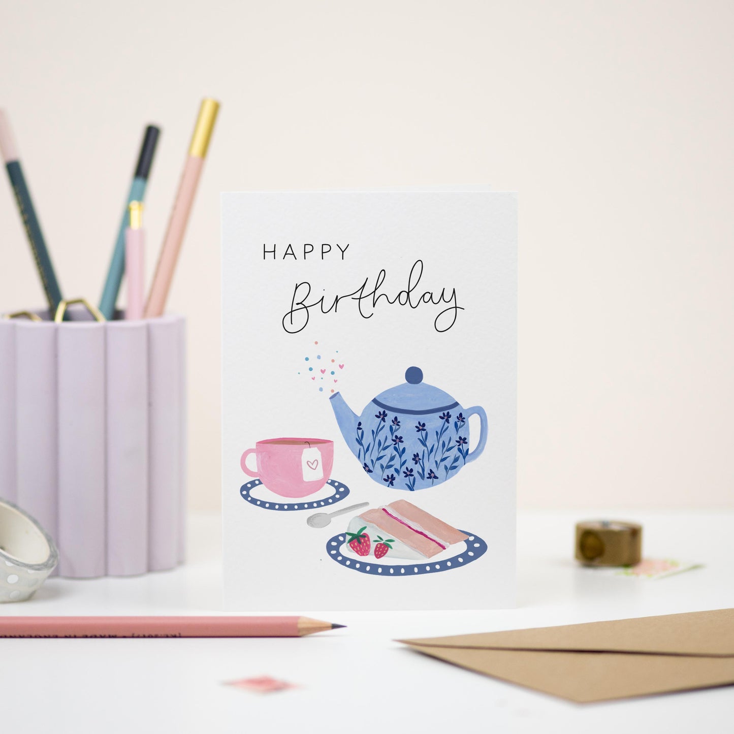 Birthday Tea and Cake Card