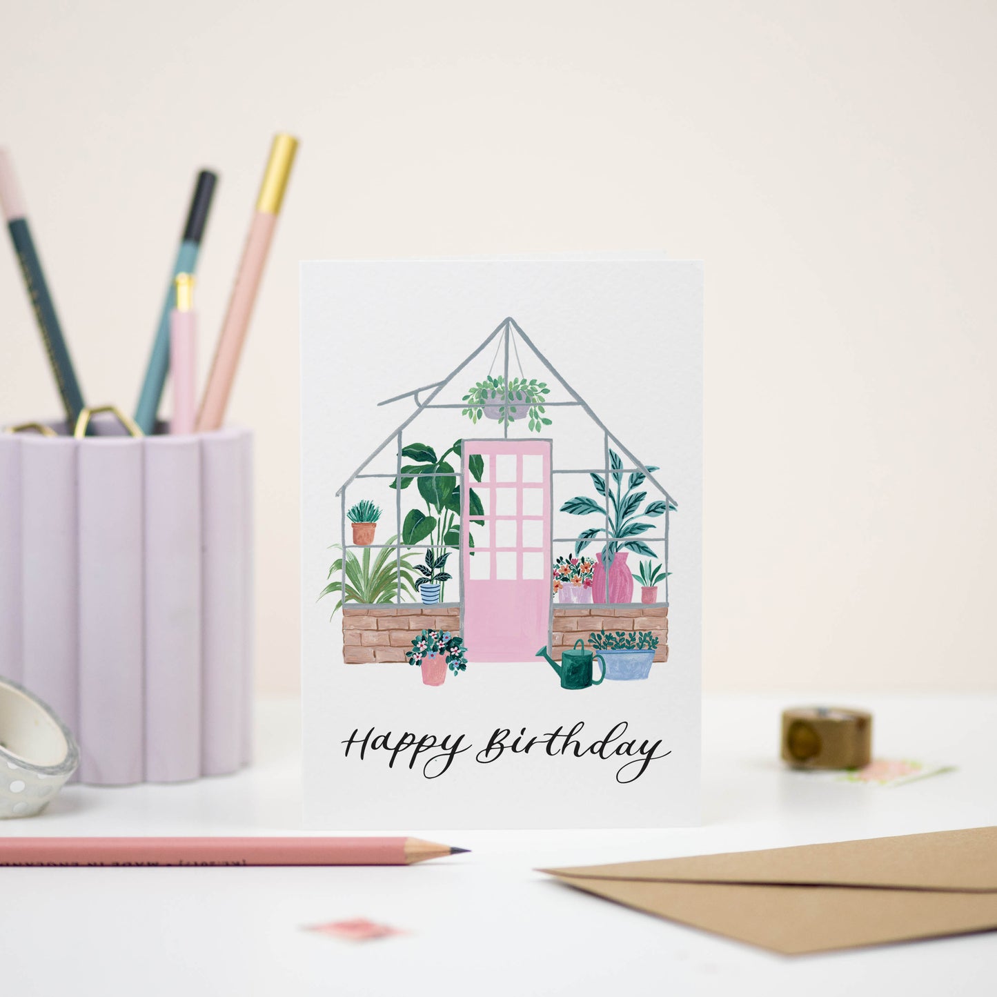 Greenhouse Birthday Card