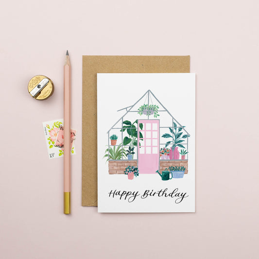 Greenhouse Birthday Card