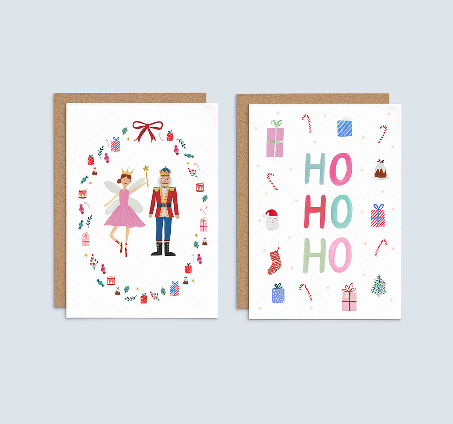 Nutcracker and Ho Ho Ho - Pack of 8