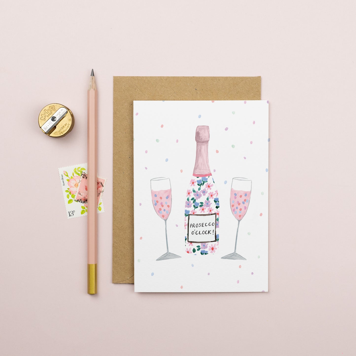 Prosecco Birthday Card