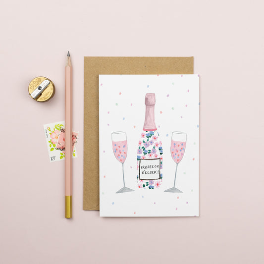 Prosecco Birthday Card