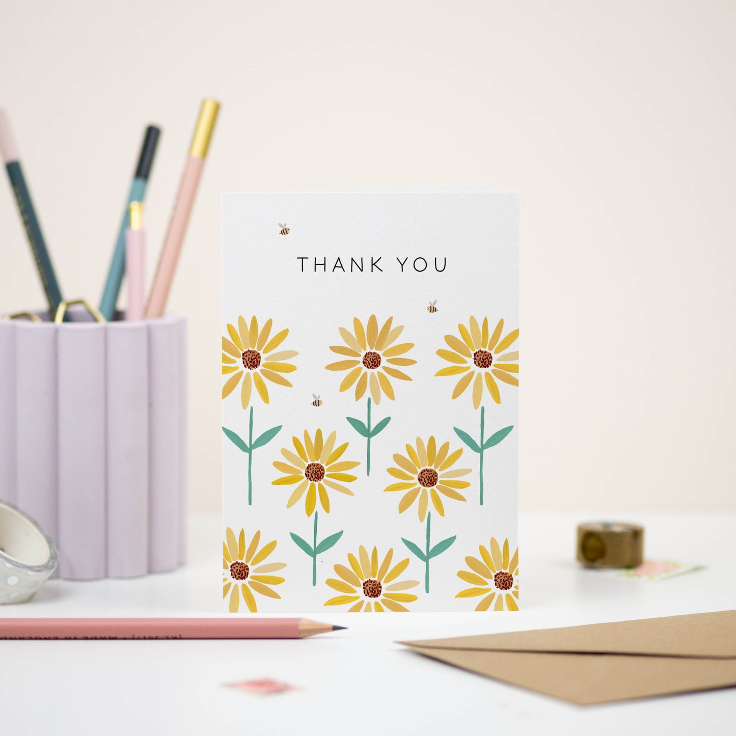 Thank You Sunflowers Card