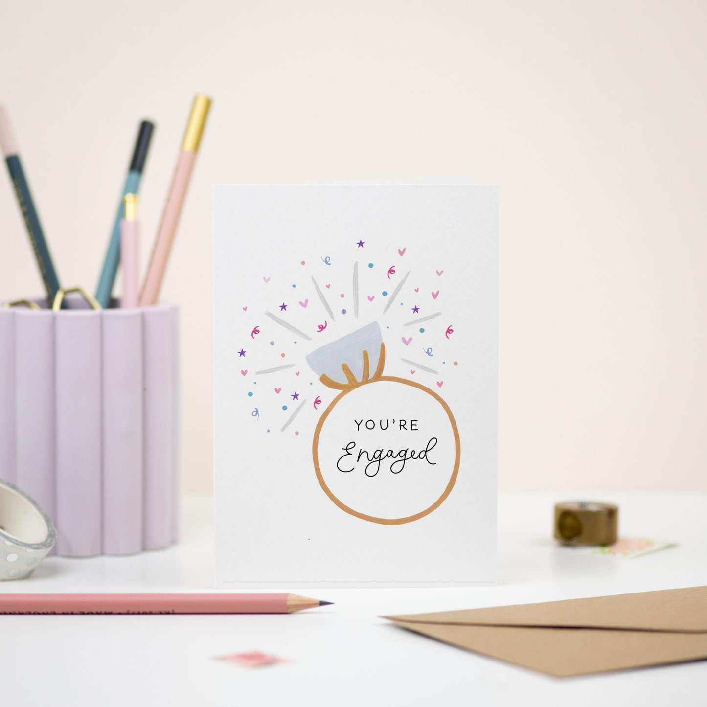 You're Engaged Ring Card