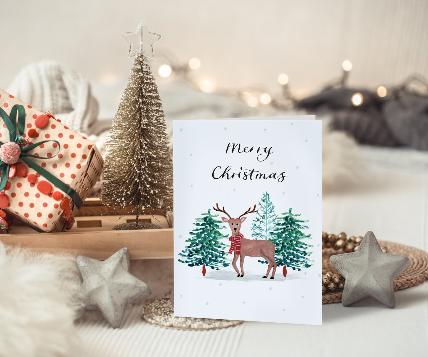 Reindeer Christmas Card