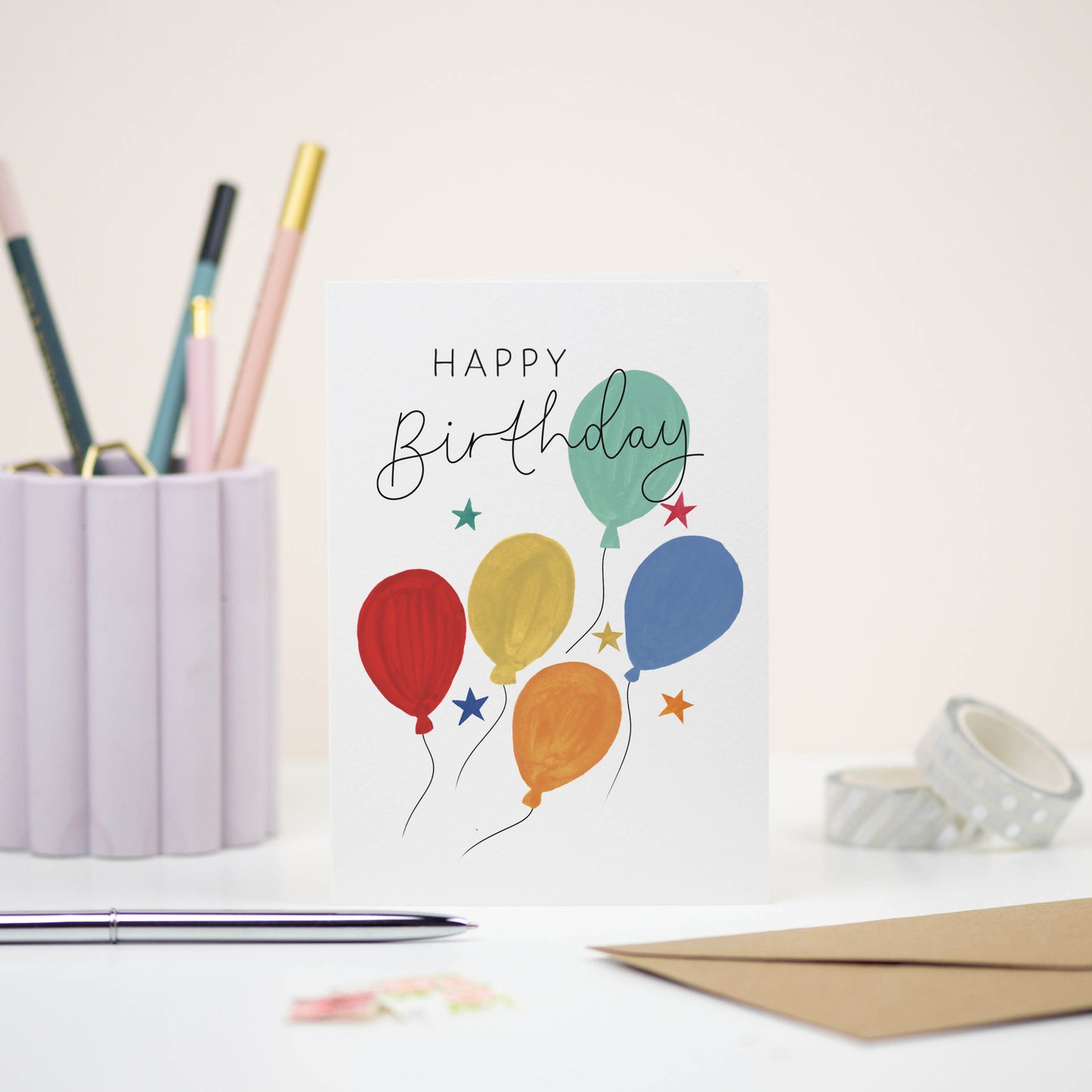 Birthday Balloons Card