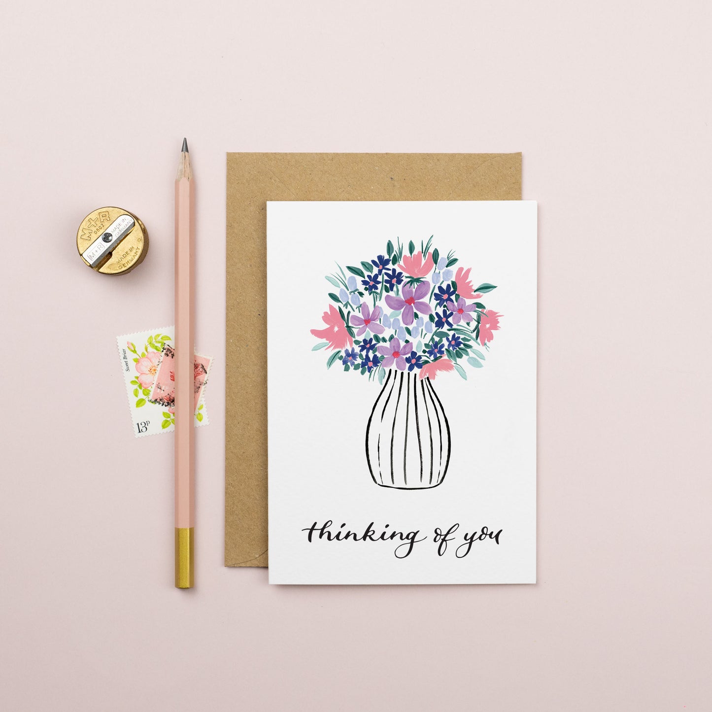 Thinking Of You Vase Card