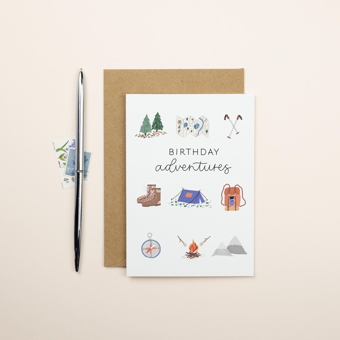 Camping Adventurous Birthday Card