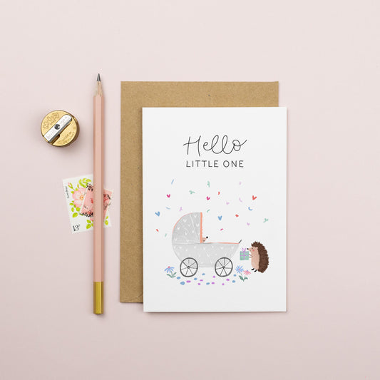 Hello Little One Pram Card