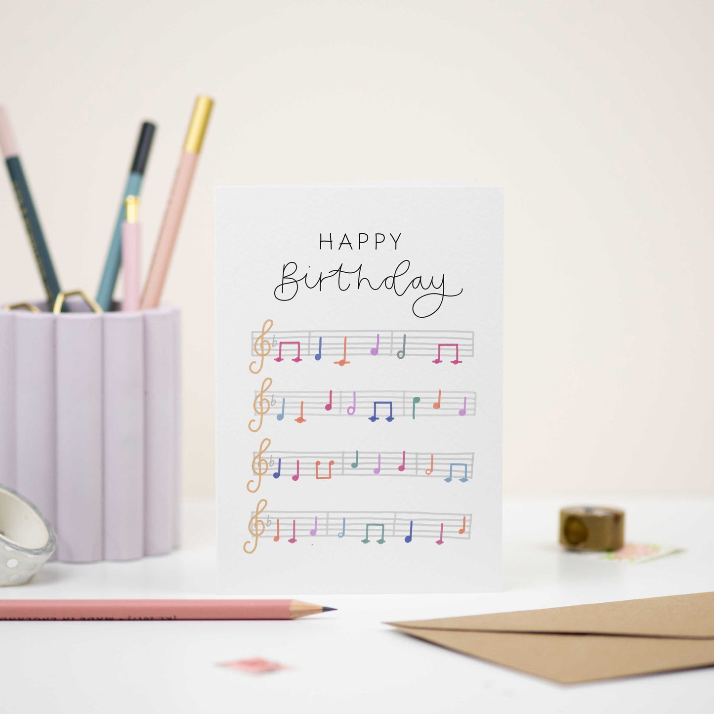 Musical Notes Card