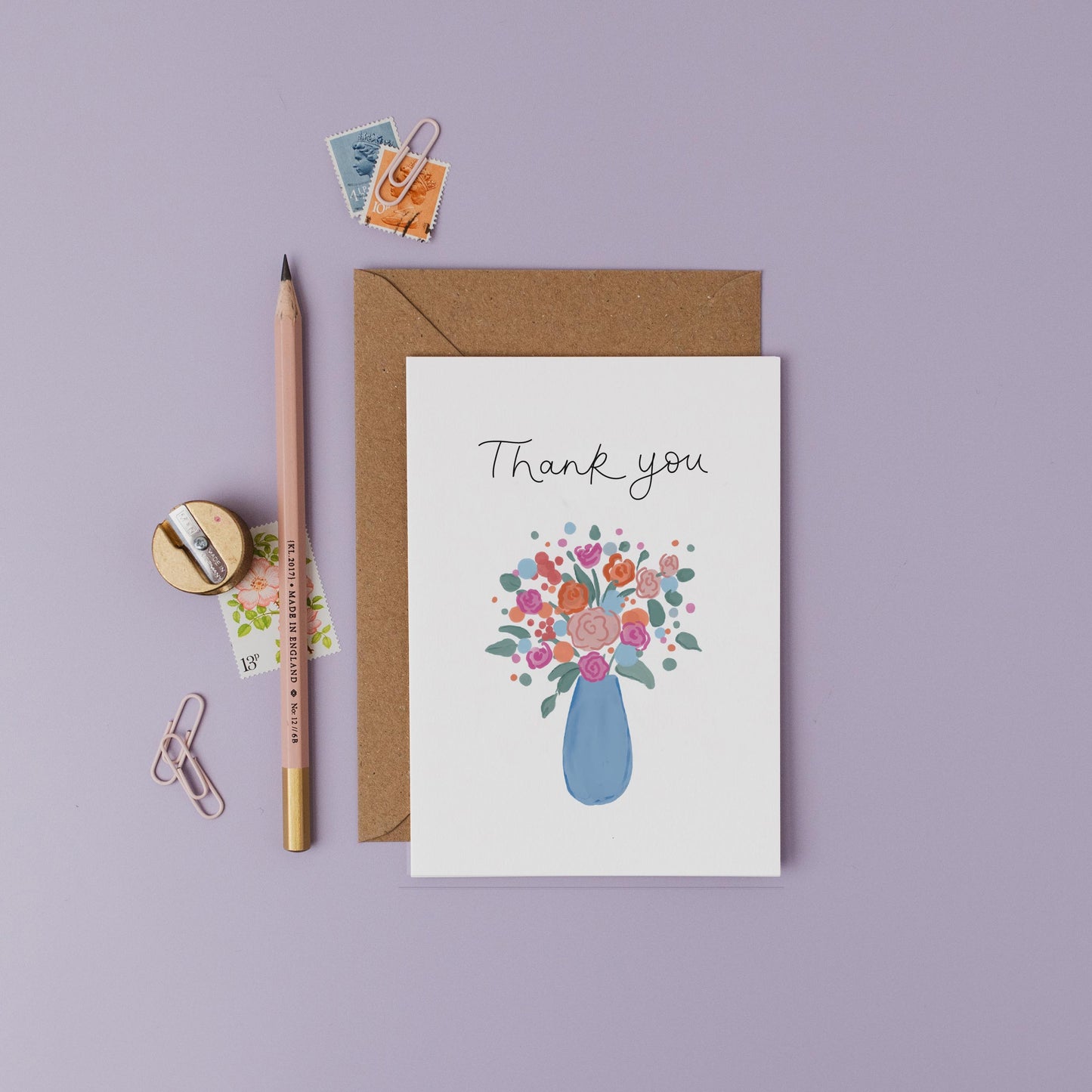 Thank You Flowers Card