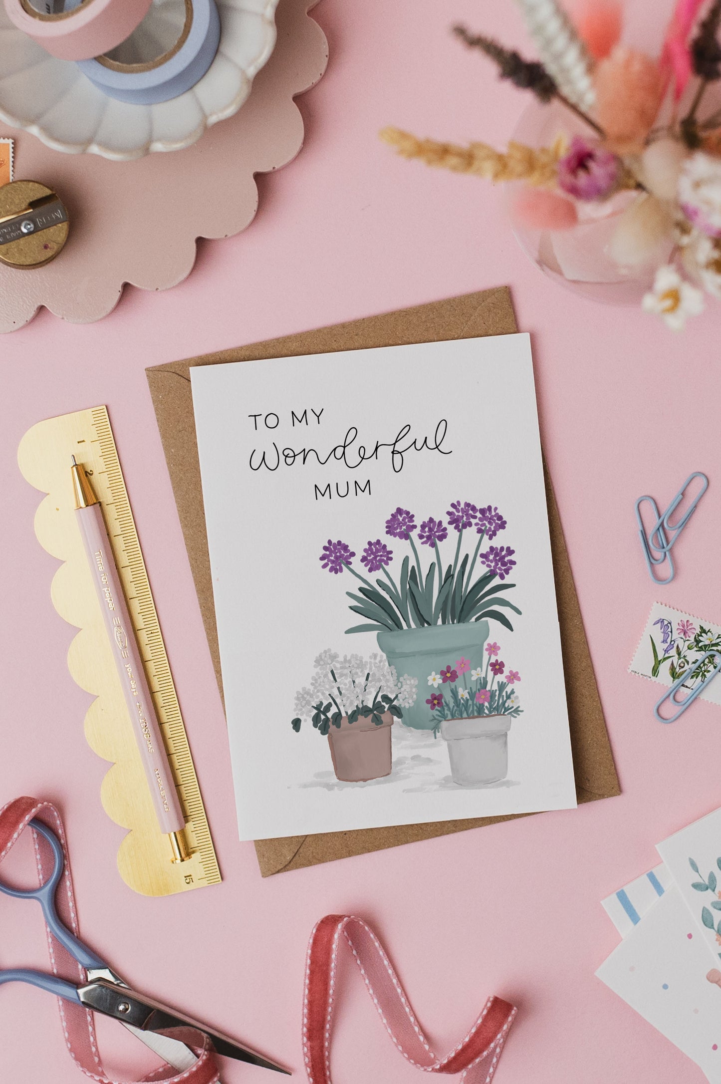 To My Wonderful Mum Card