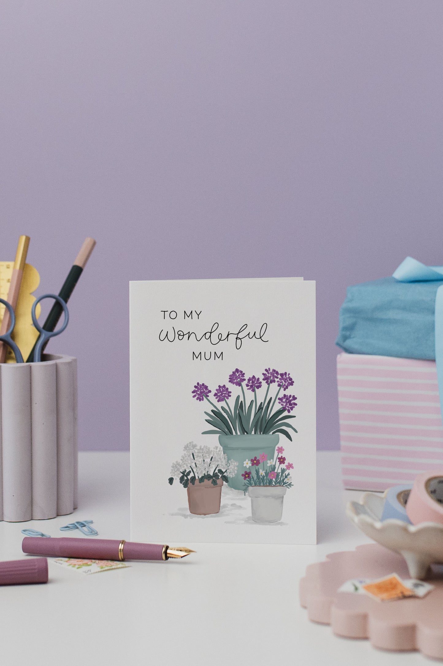 To My Wonderful Mum Card