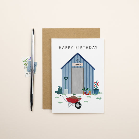 Shed Birthday Card
