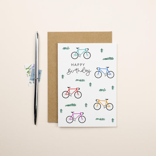 Happy Birthday Cycling Card