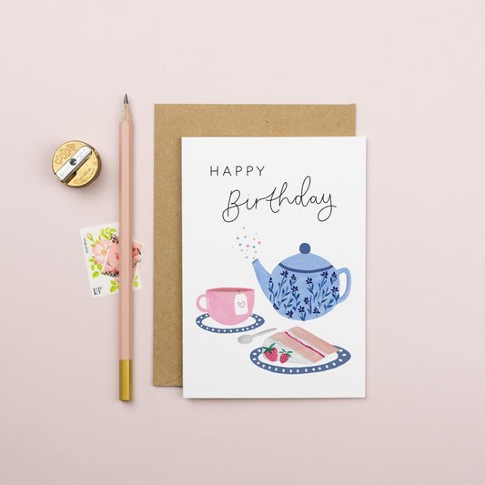 Birthday Tea and Cake Card