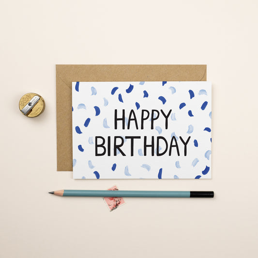 Confetti Happy Birthday Card