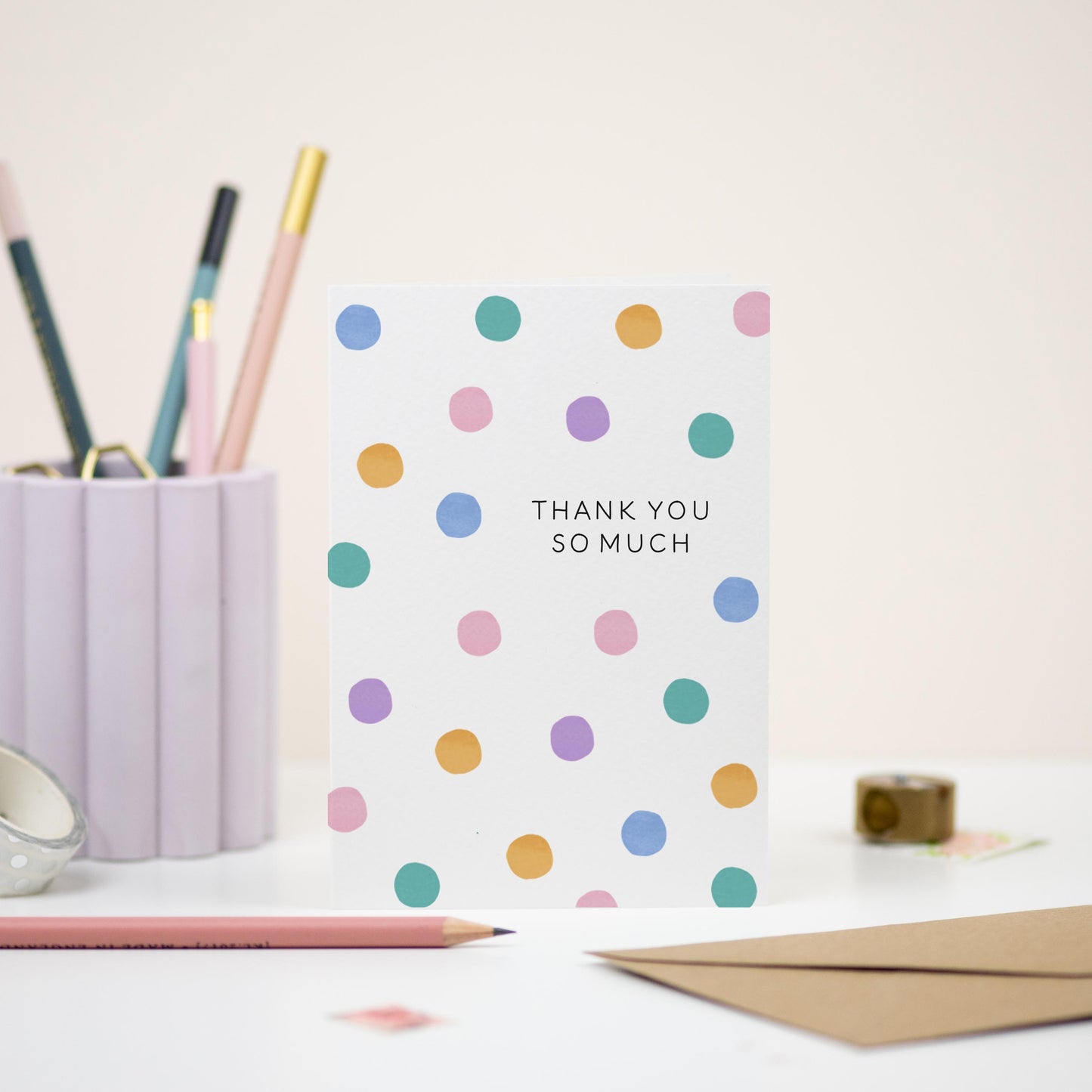 Thank You So Much Dots Card