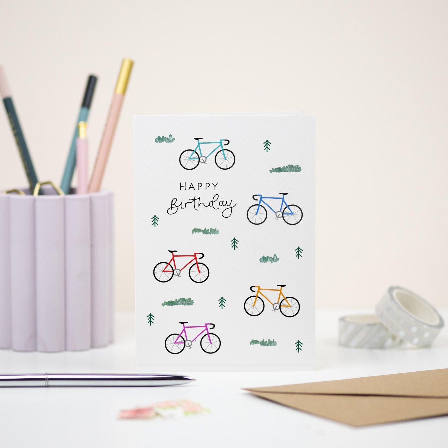 Happy Birthday Cycling Card