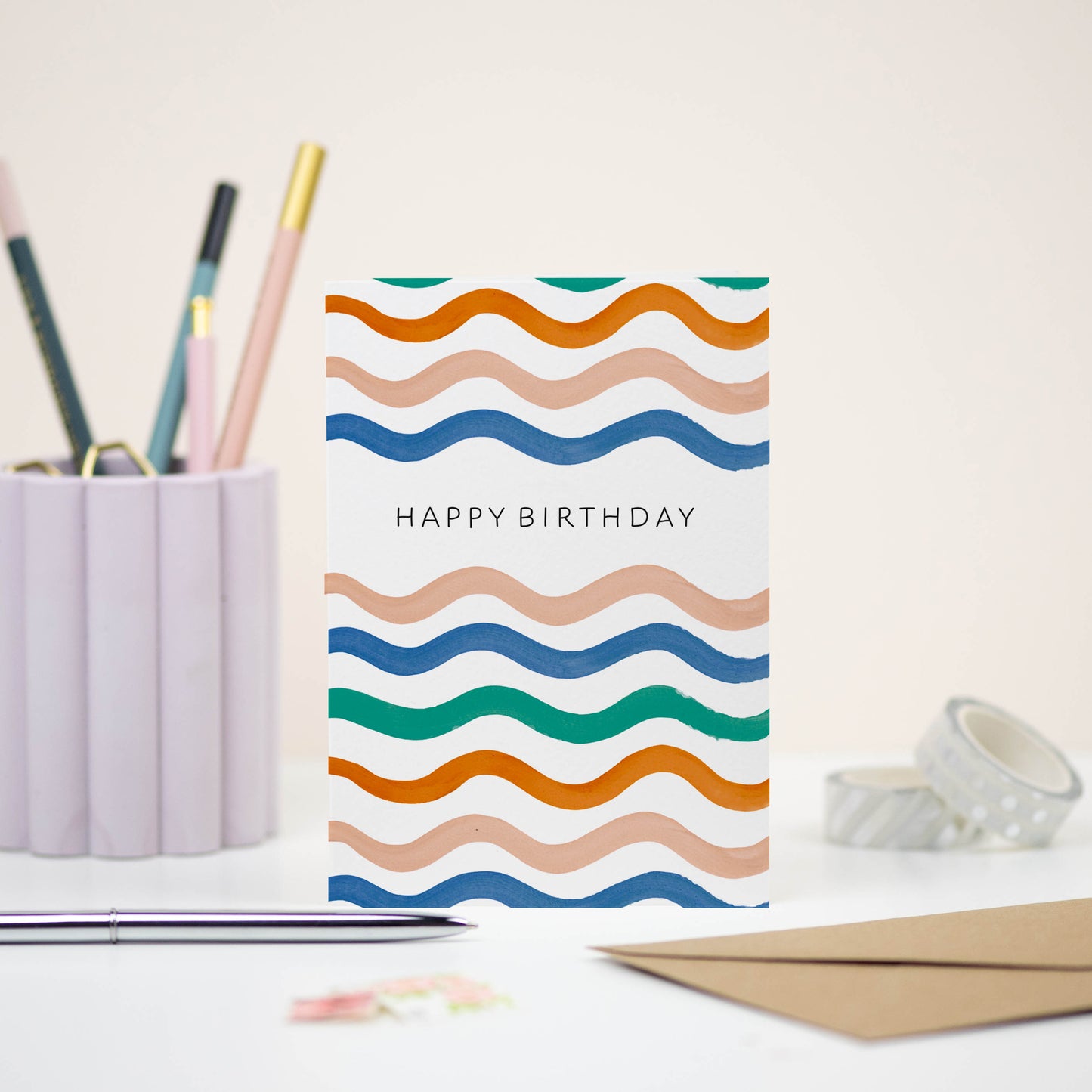 Happy Birthday Wave Card