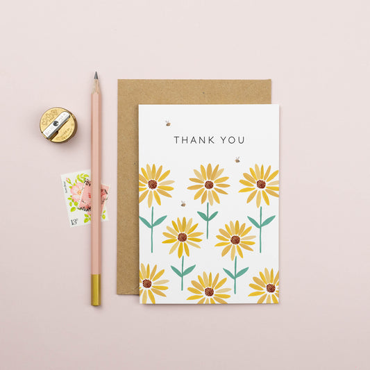 Thank You Sunflowers Card
