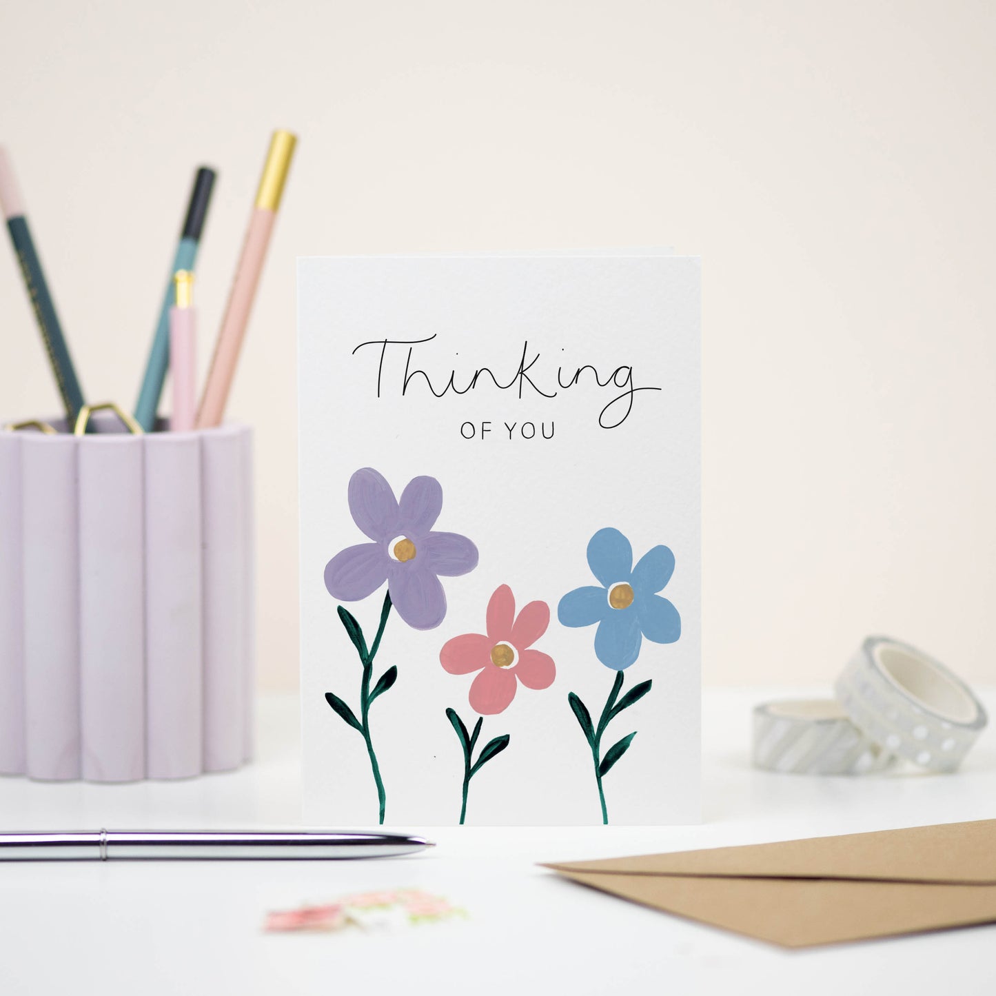 Thinking Of You Flowers Card